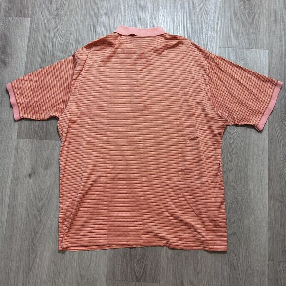 Bobby Jones Collection Orange Short Sleeve Golf Shirt Men Sz XL - Picture 7 of 9